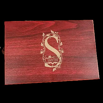 6 oz. Stainless Steel Flask Set in Wood Presentation Box