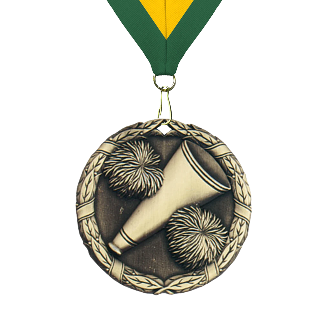 Cheer Sculptured 2" Neck Award Medals