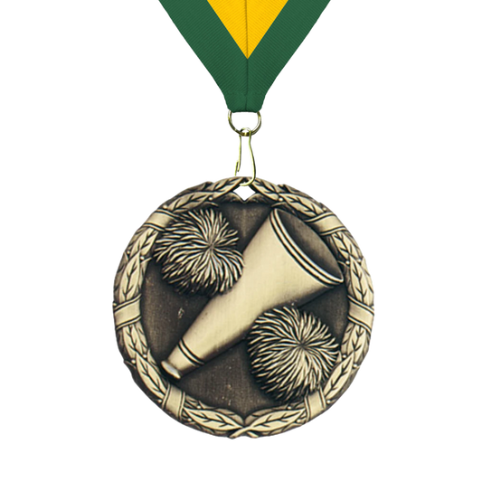 Cheer Sculptured 2" Neck Award Medals