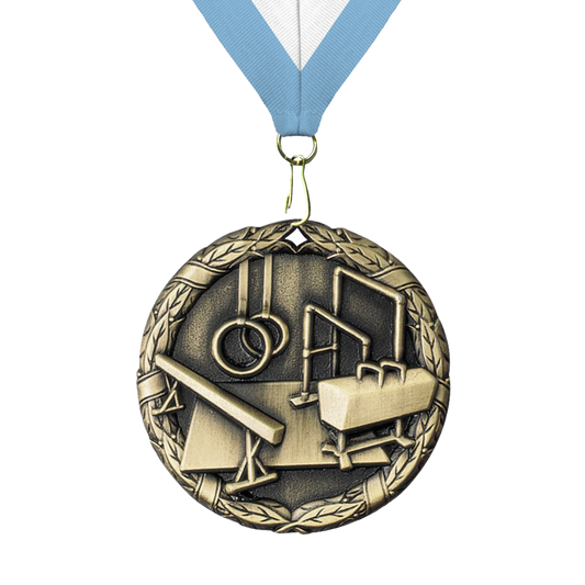 Gymnastics Sculptured 2" Neck Award Medals