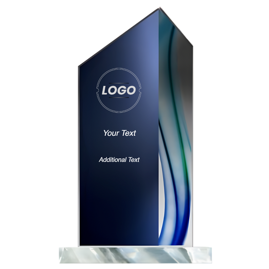 Aqua Series Zenith Stand Up Acrylic Award