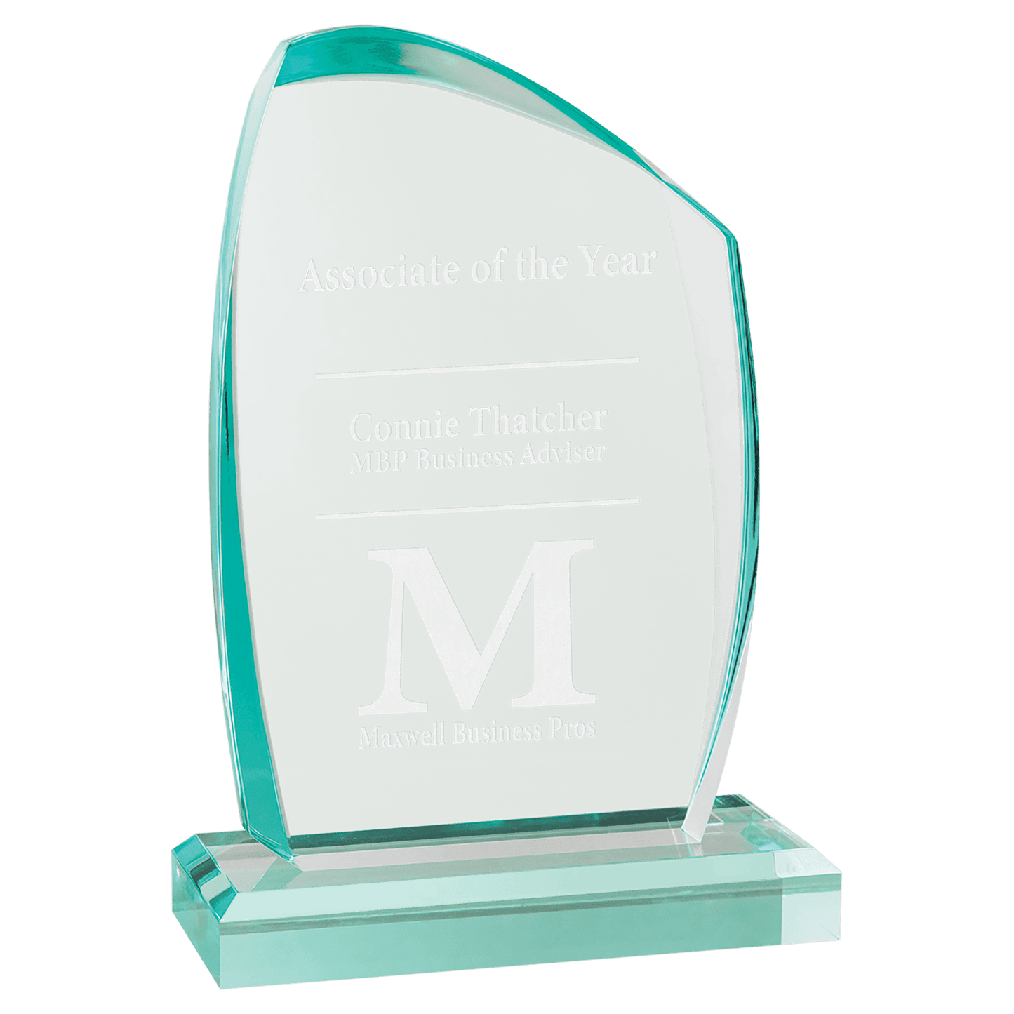 Tidal Series Jade Acrylic Award