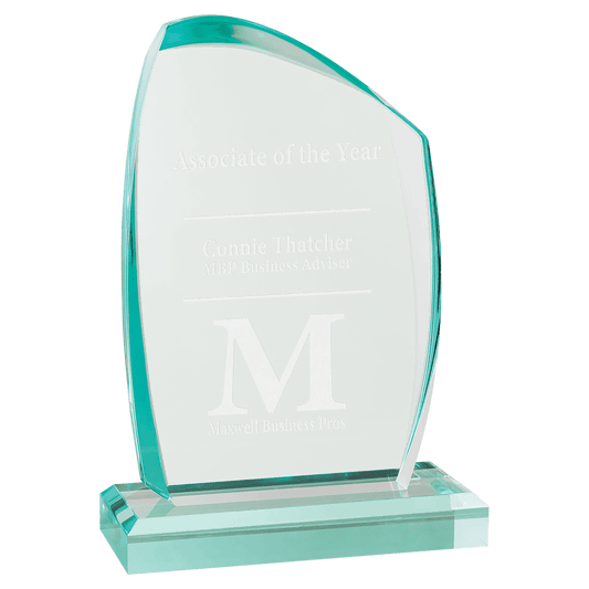 Tidal Series Jade Acrylic Award