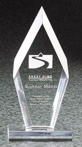 Reflections Series Arrowhead Stand Up Acrylic Award