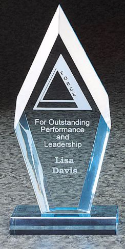 Reflections Series Arrowhead Stand Up Acrylic Award