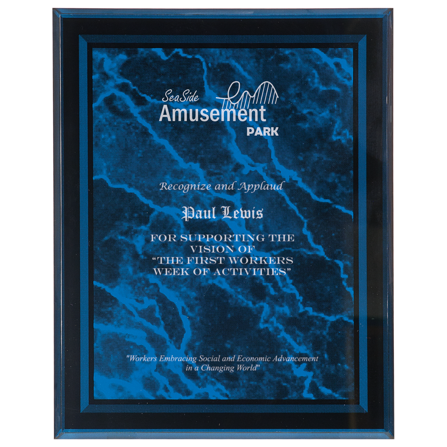 Acrylic Wall Plaque Award