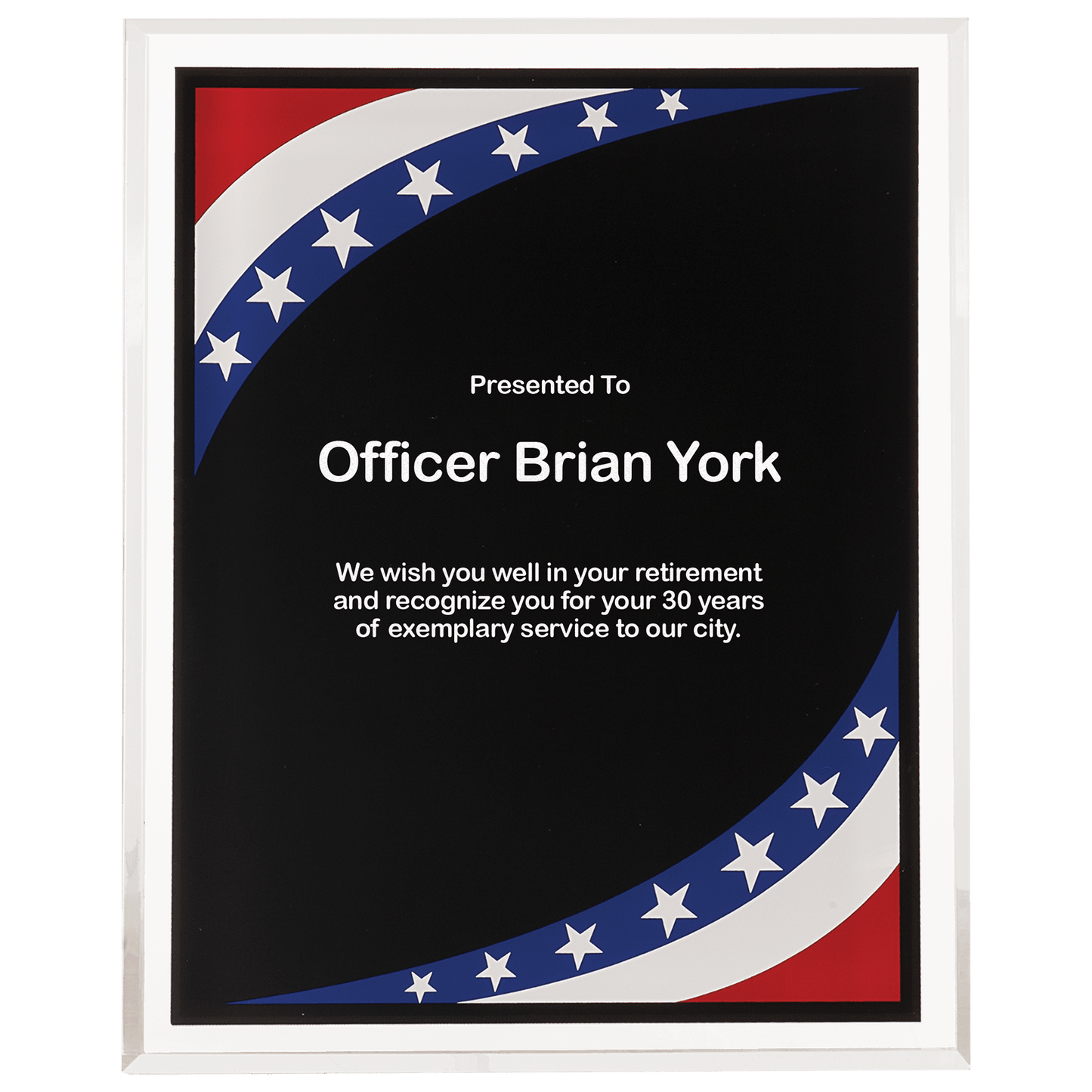 Acrylic Wall Plaque Award