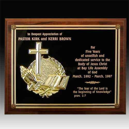 Wreath Mount Award Plaque