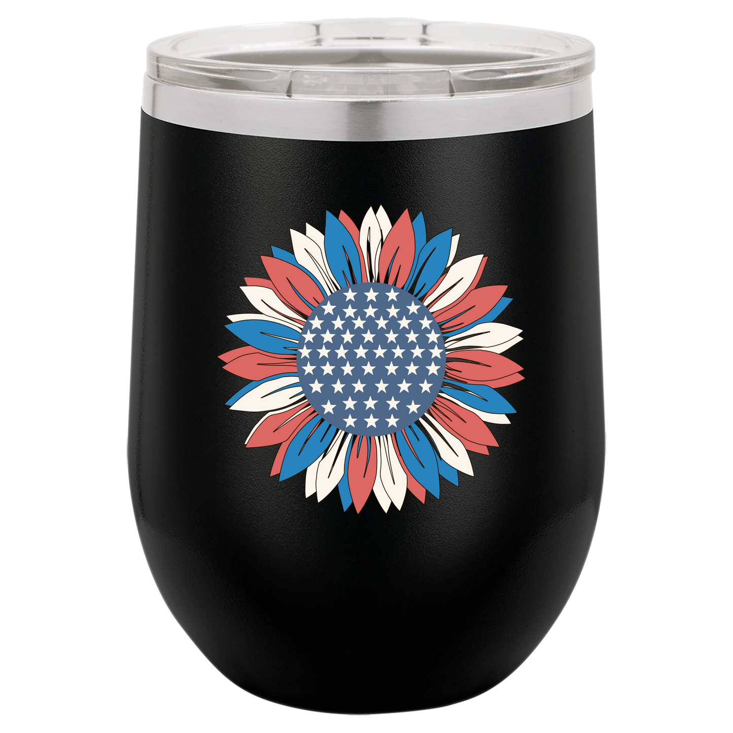 4th of July Cups Stemless Wine 12 Cups
