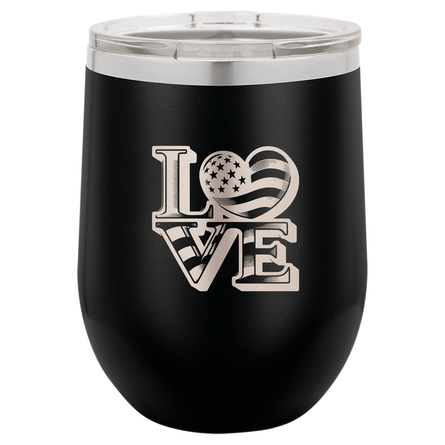 4th of July Stemless 12oz Wine Cups