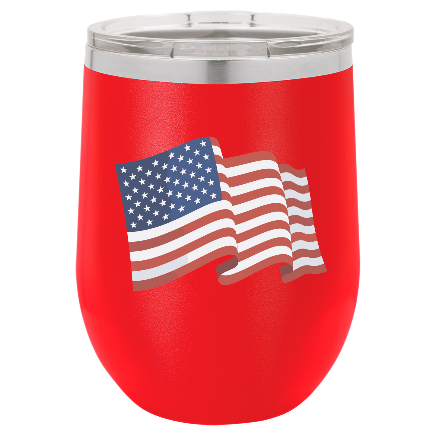 4th of July Cups Stemless Wine 12 Cups