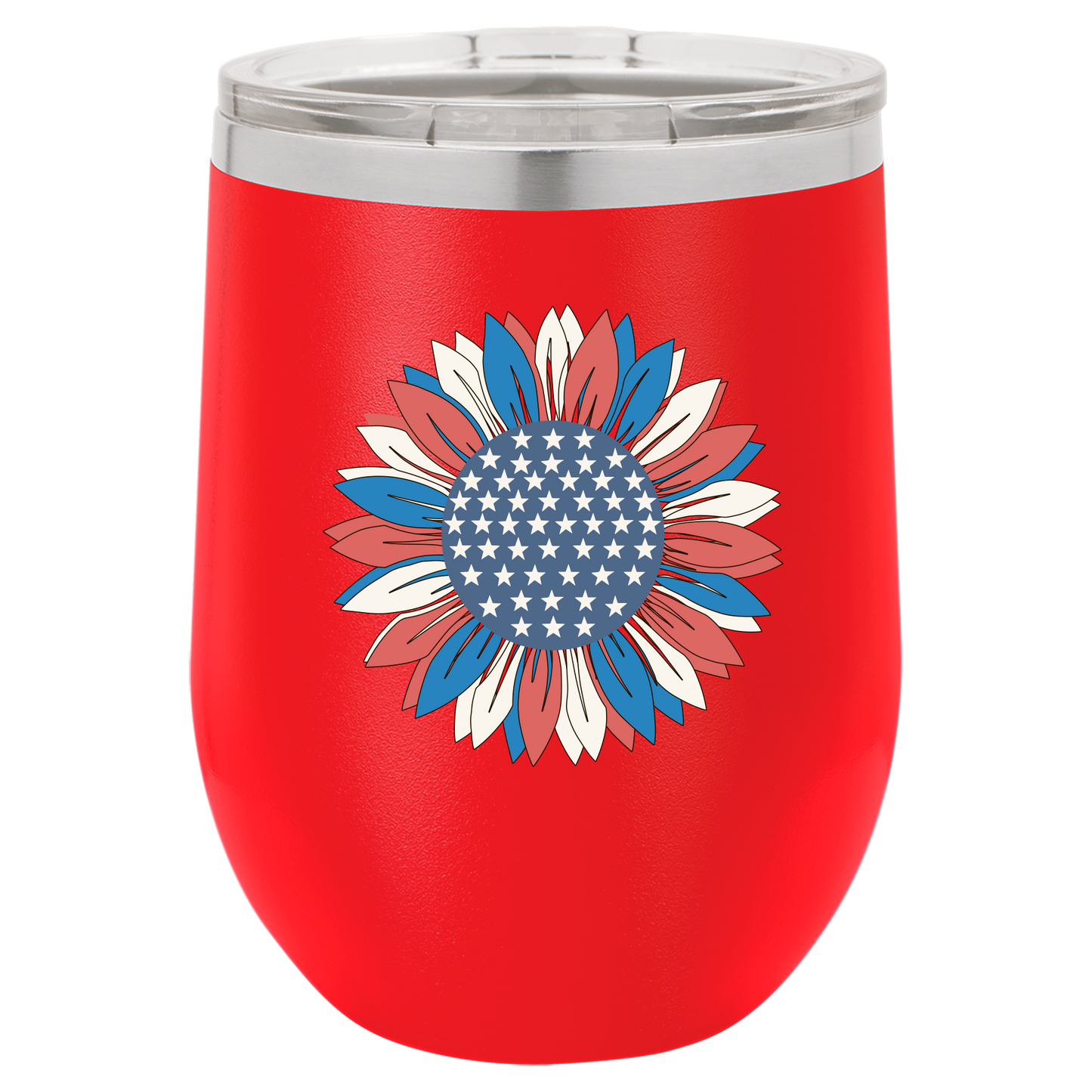 4th of July Cups Stemless Wine 12 Cups