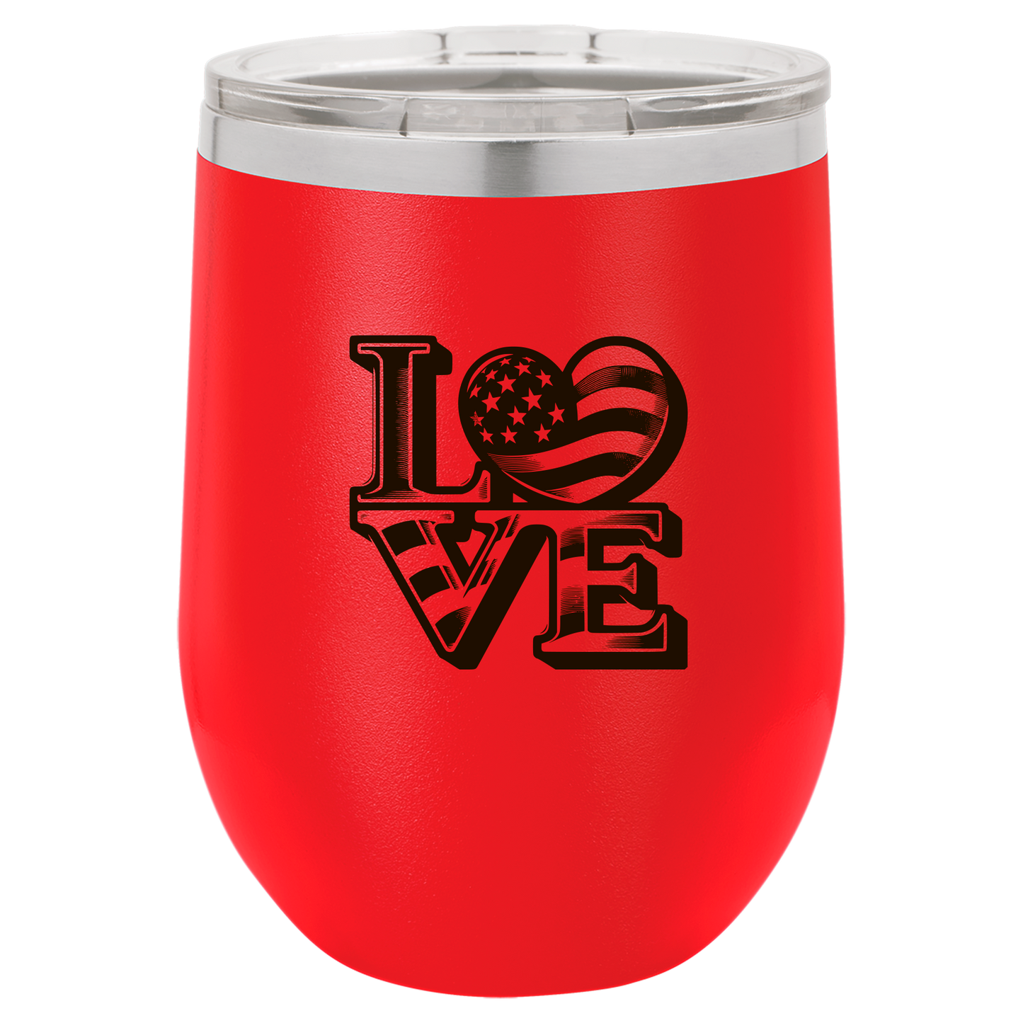 4th of July Cups Stemless Wine 12 Cups