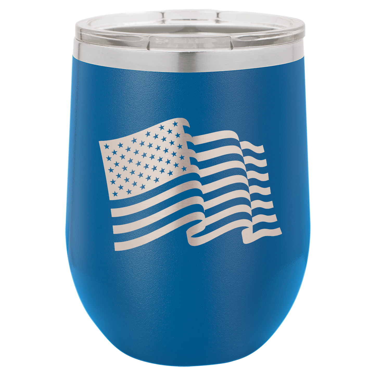 4th of July Stemless 12oz Wine Cups