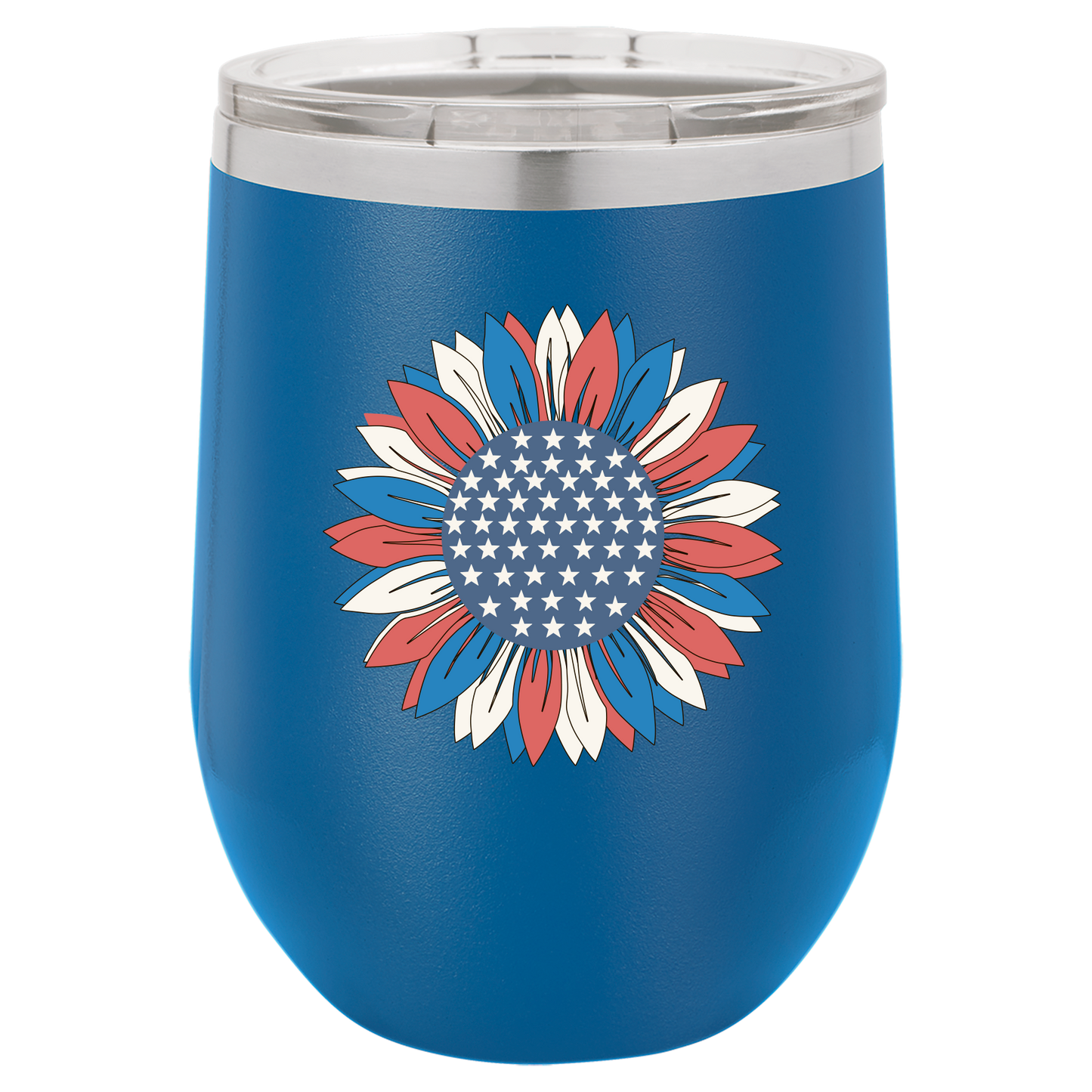4th of July Cups Stemless Wine 12 Cups
