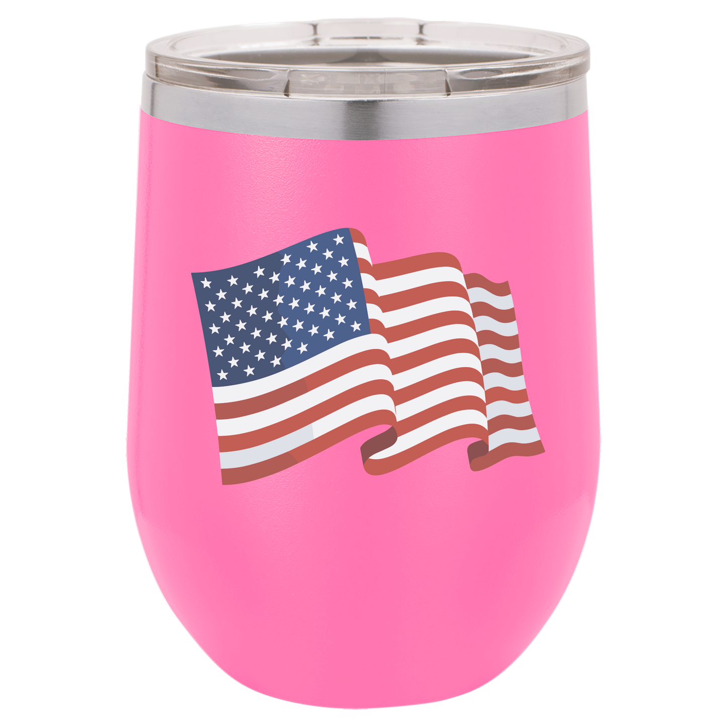 4th of July Cups Stemless Wine 12 Cups