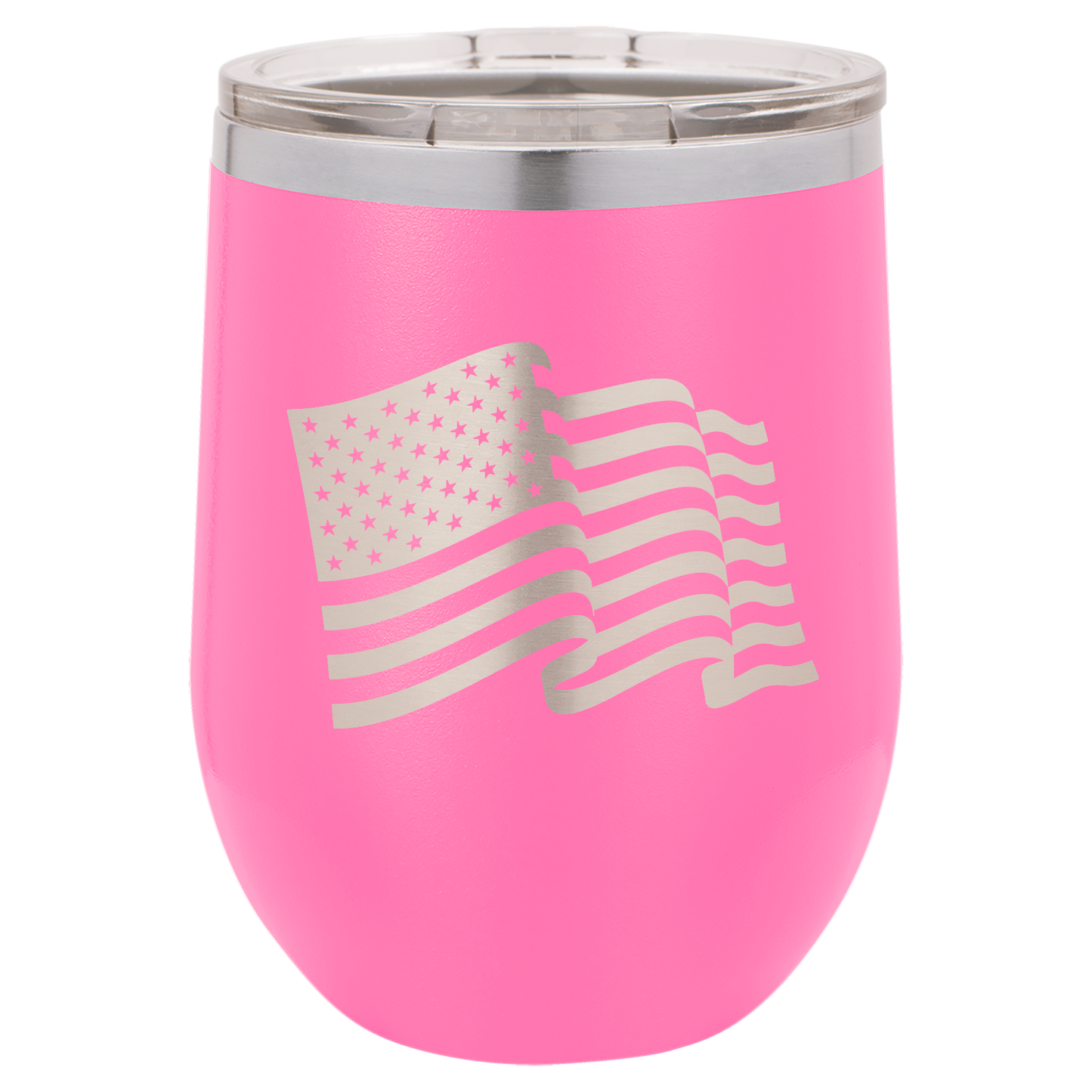 4th of July Stemless 12oz Wine Cups