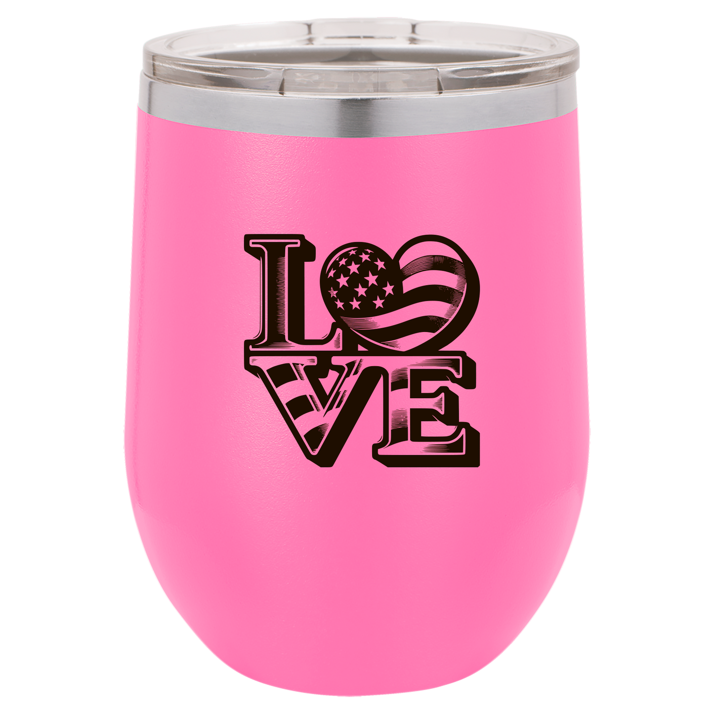 4th of July Cups Stemless Wine 12 Cups