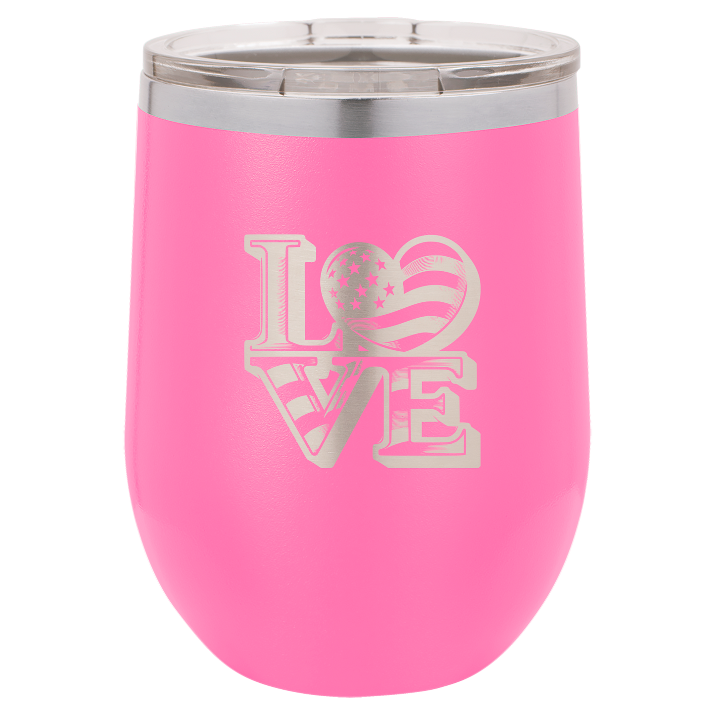 4th of July Stemless 12oz Wine Cups