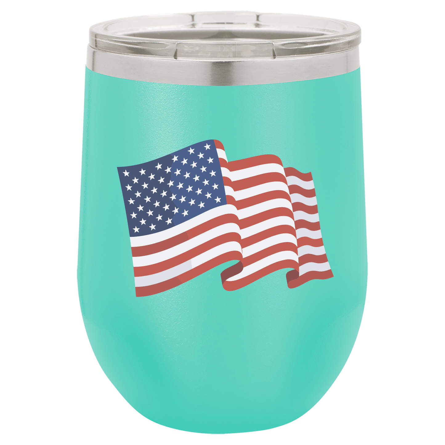 4th of July Cups Stemless Wine 12 Cups