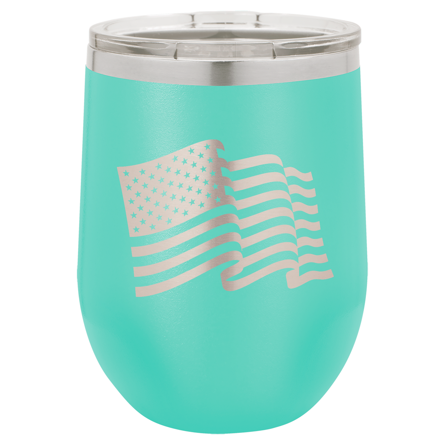 4th of July Stemless 12oz Wine Cups