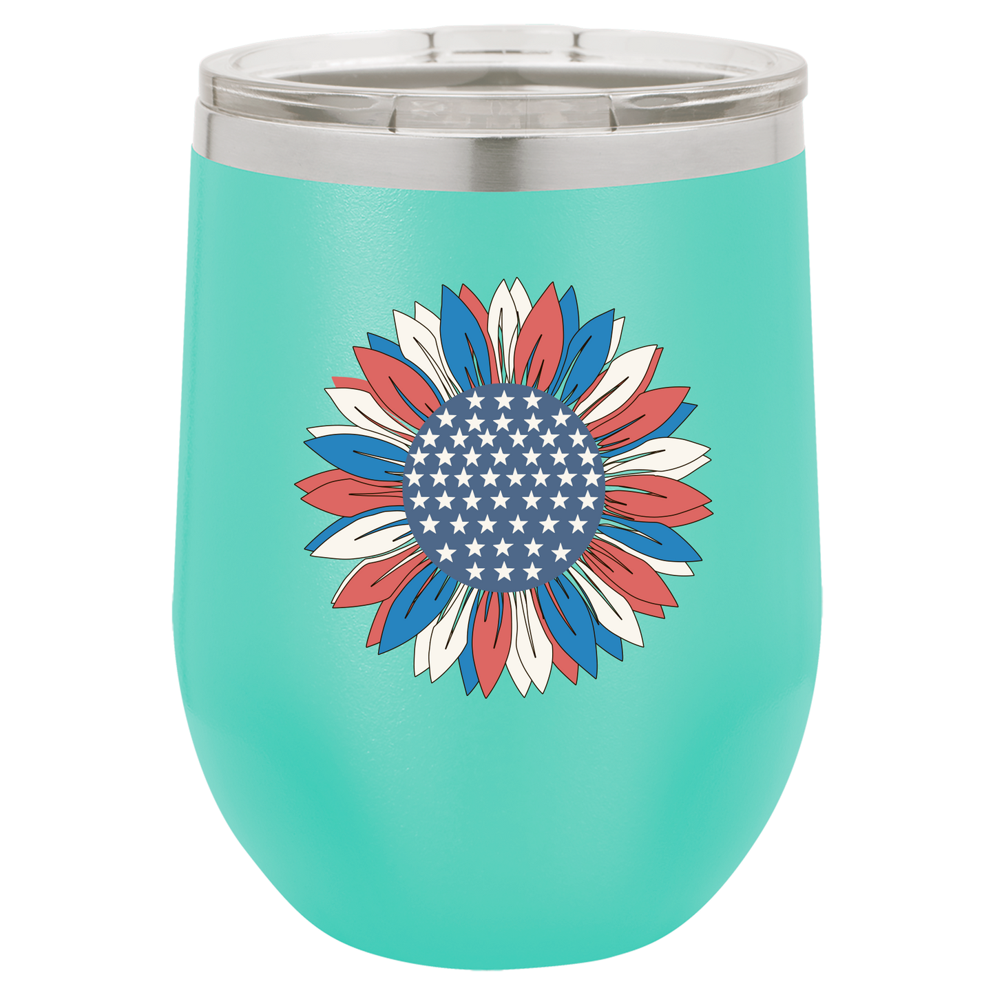 4th of July Cups Stemless Wine 12 Cups