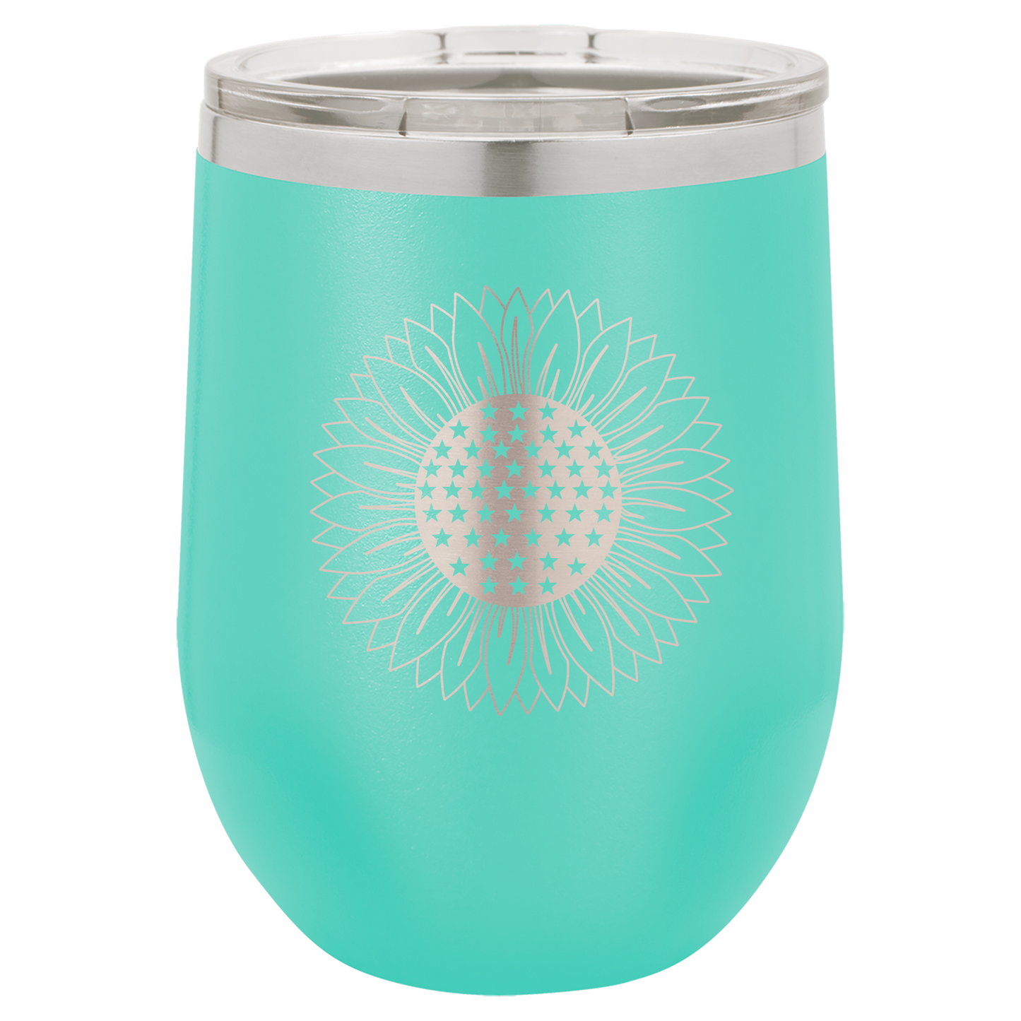 4th of July Stemless 12oz Wine Cups