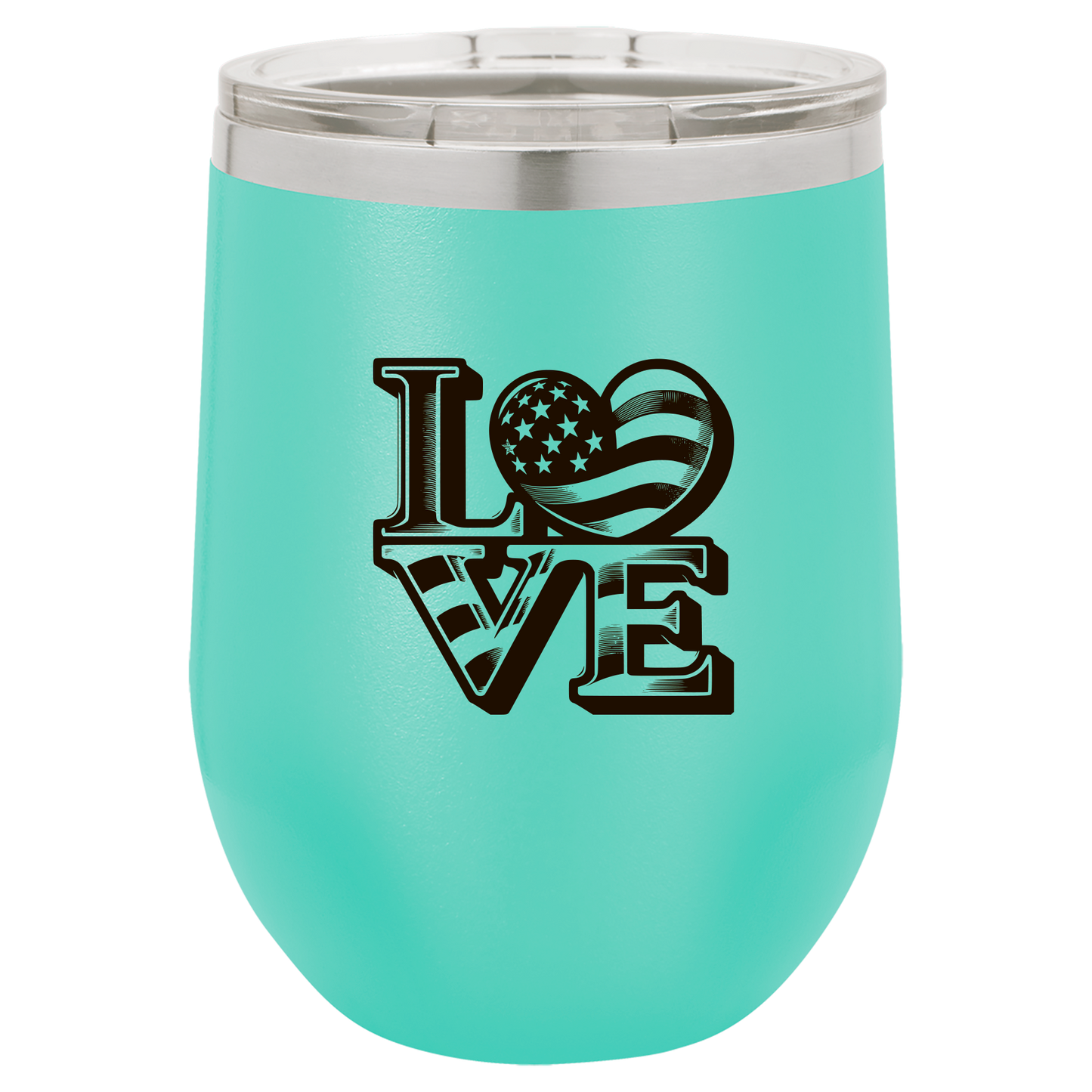 4th of July Cups Stemless Wine 12 Cups