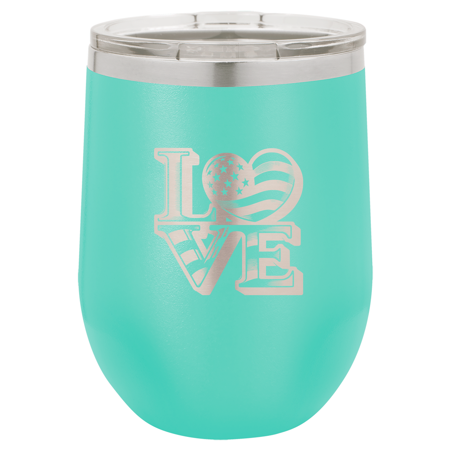 4th of July Stemless 12oz Wine Cups