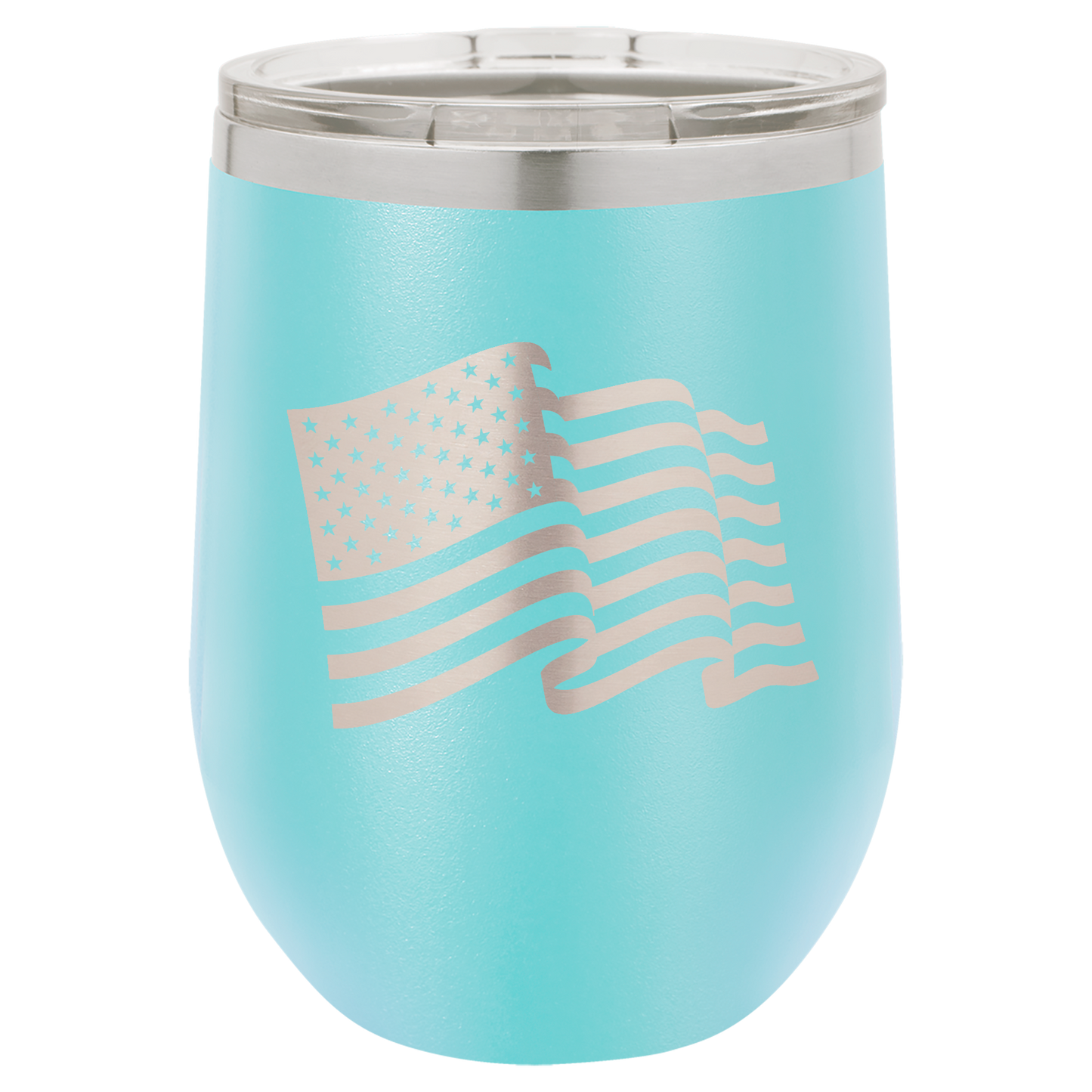 4th of July Stemless 12oz Wine Cups