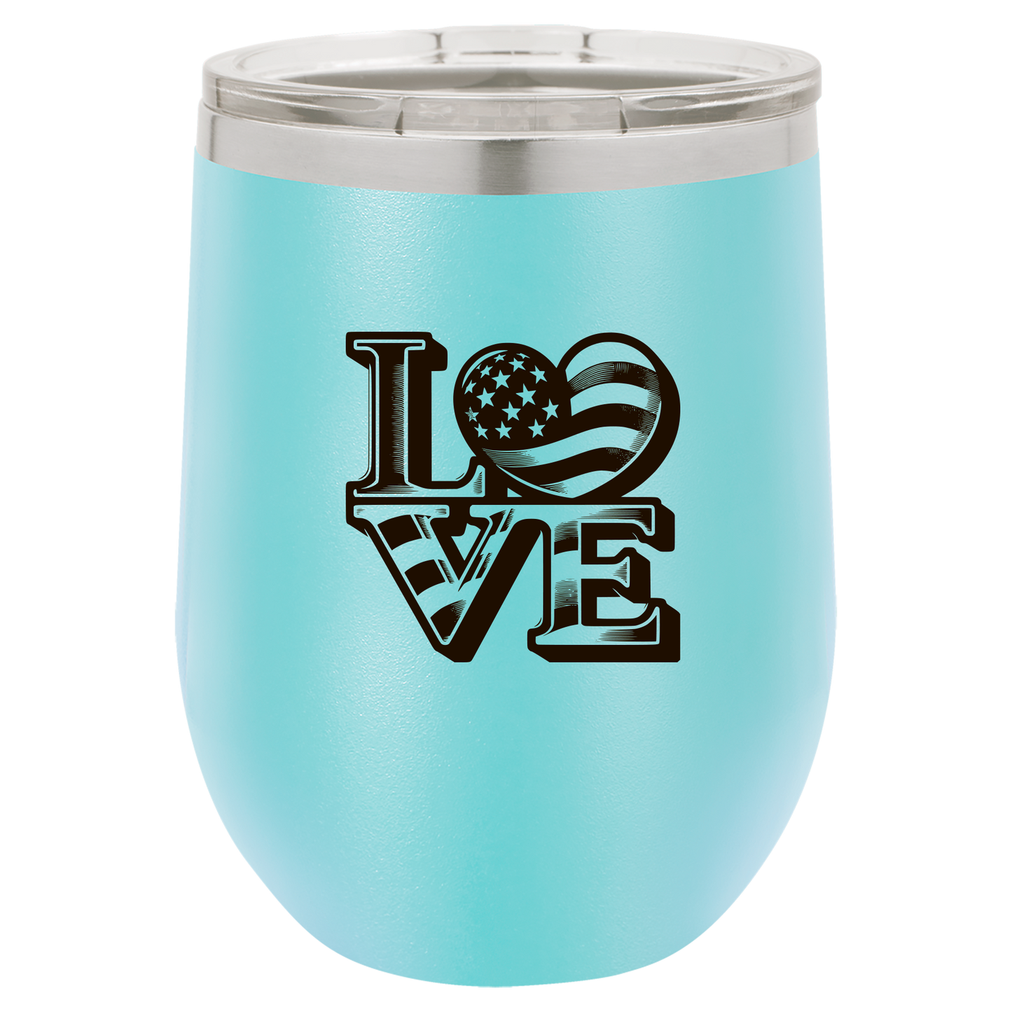 4th of July Cups Stemless Wine 12 Cups