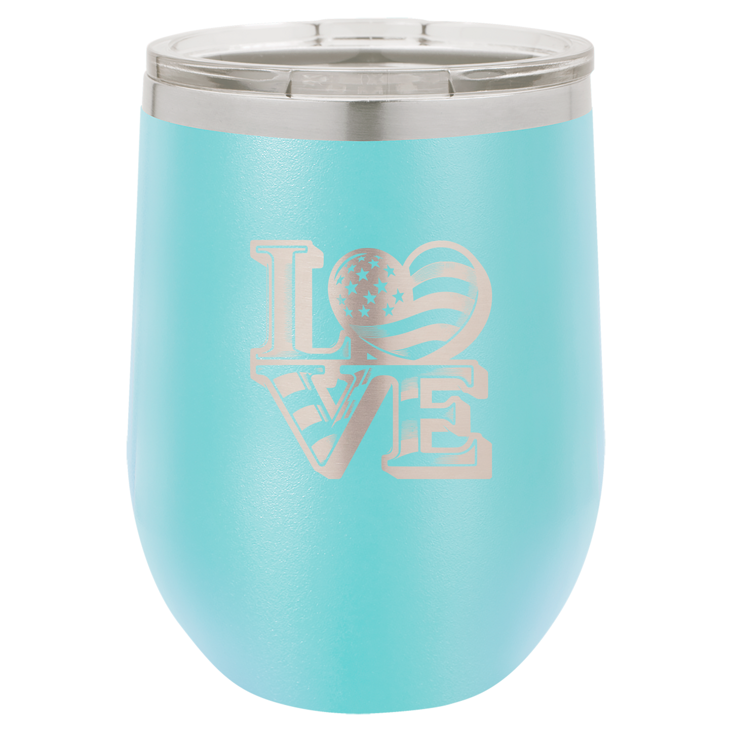 4th of July Stemless 12oz Wine Cups