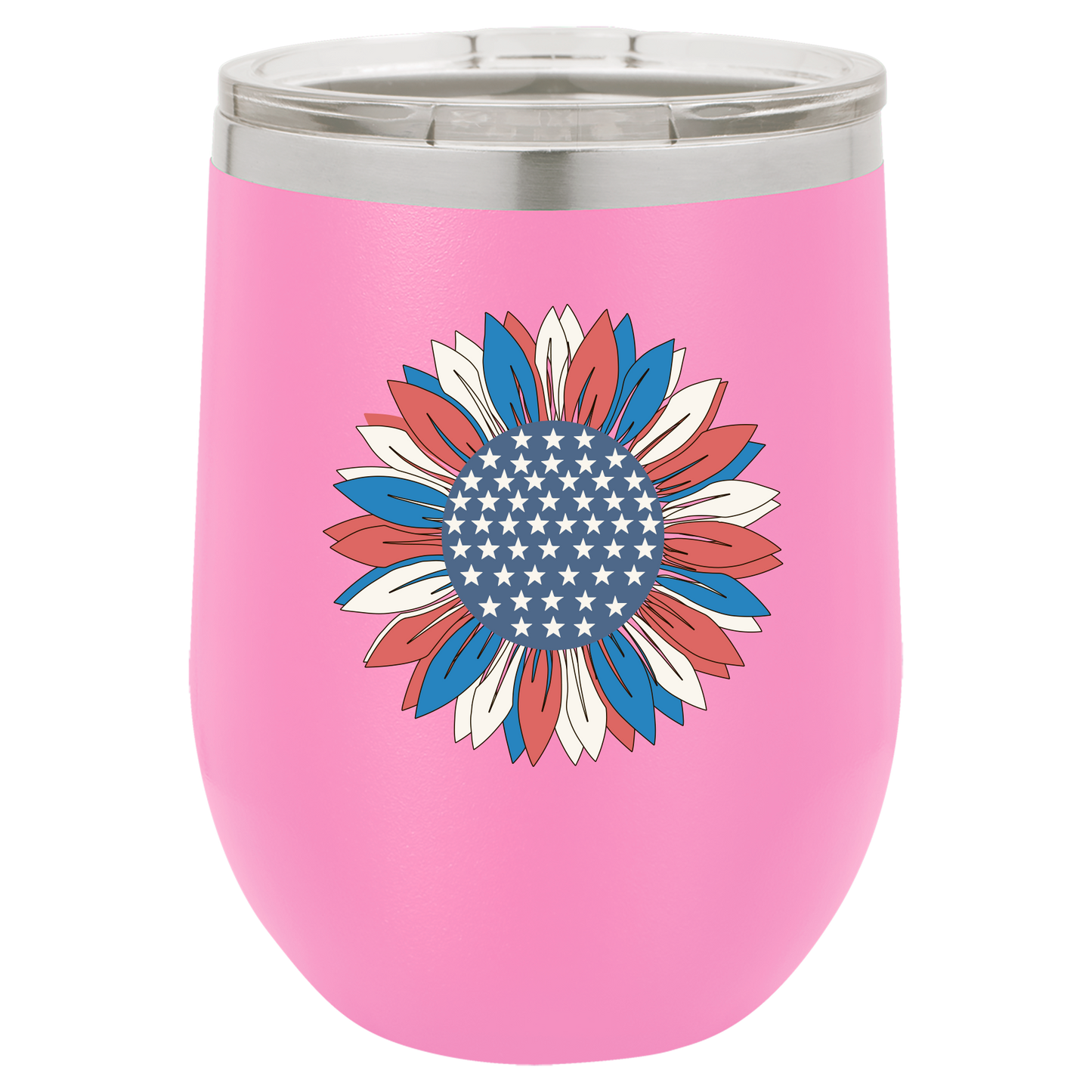 4th of July Cups Stemless Wine 12 Cups