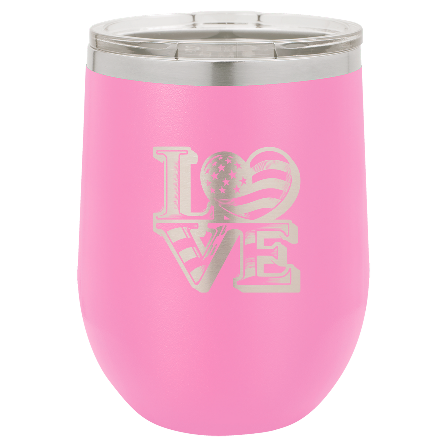 4th of July Stemless 12oz Wine Cups