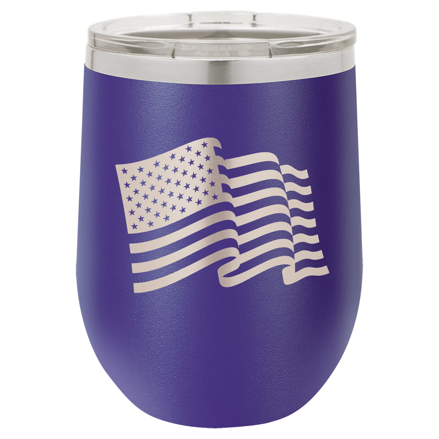4th of July Stemless 12oz Wine Cups