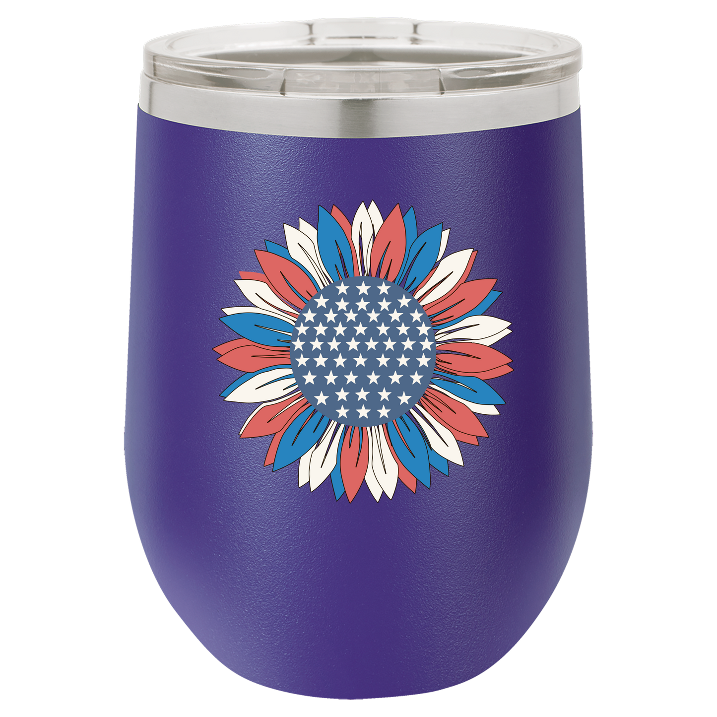 4th of July Cups Stemless Wine 12 Cups