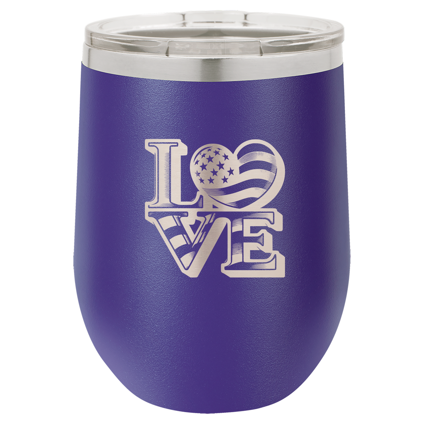 4th of July Stemless 12oz Wine Cups