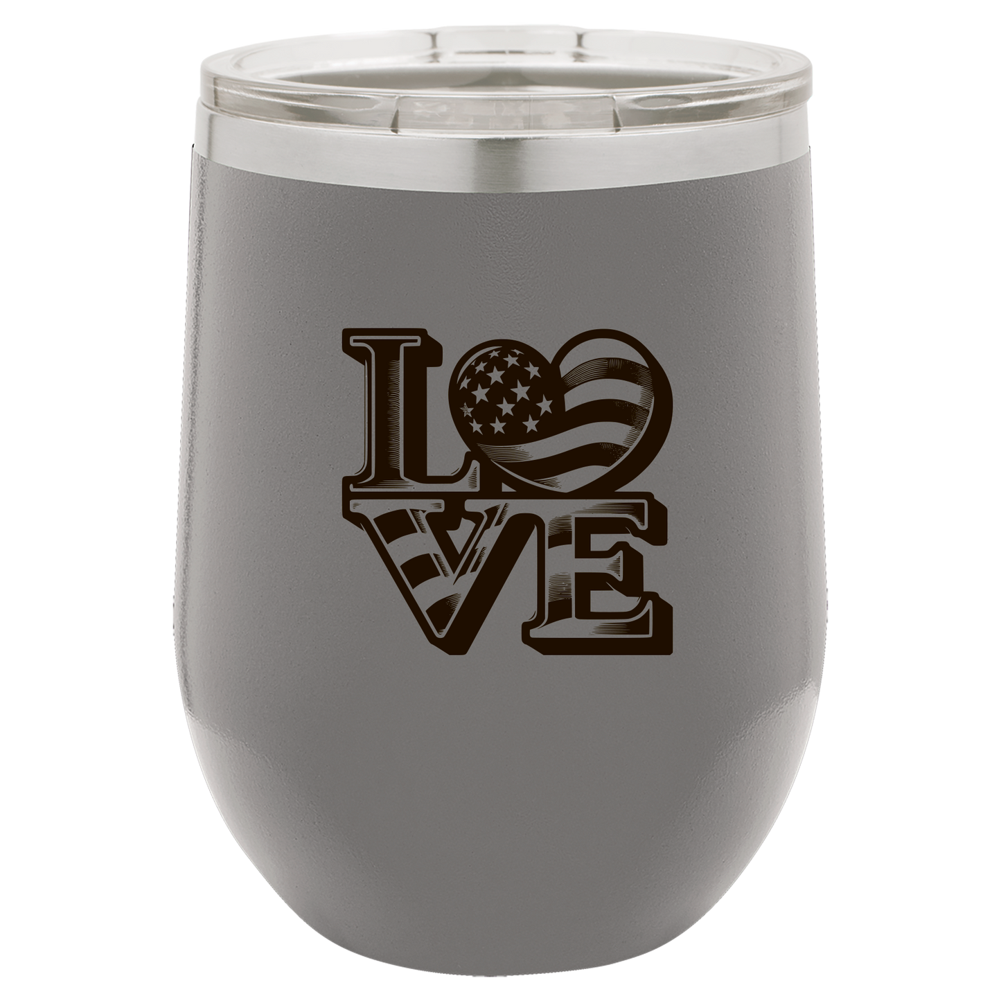 4th of July Cups Stemless Wine 12 Cups