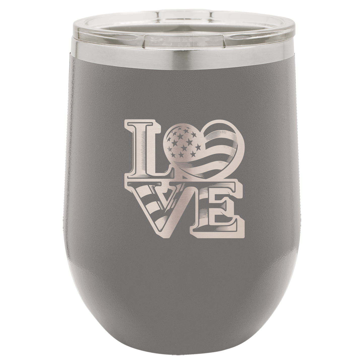 4th of July Stemless 12oz Wine Cups