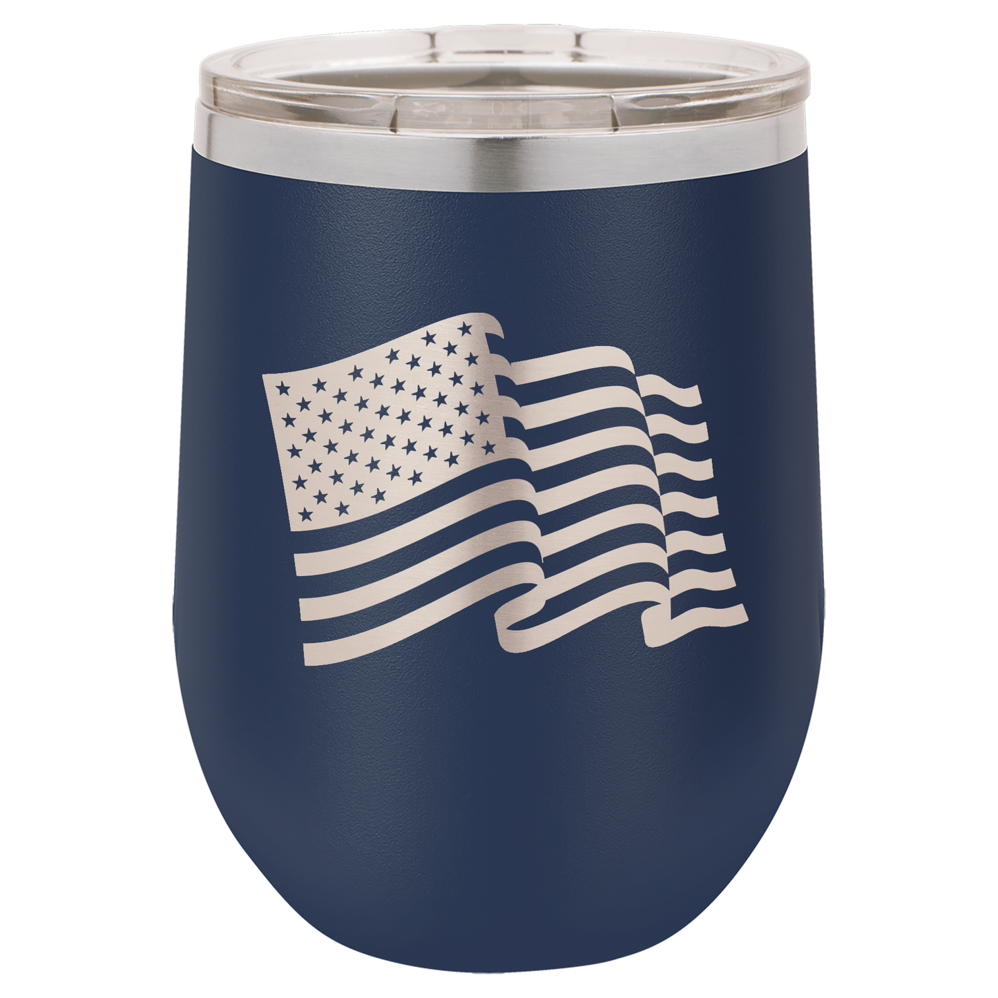 4th of July Stemless 12oz Wine Cups