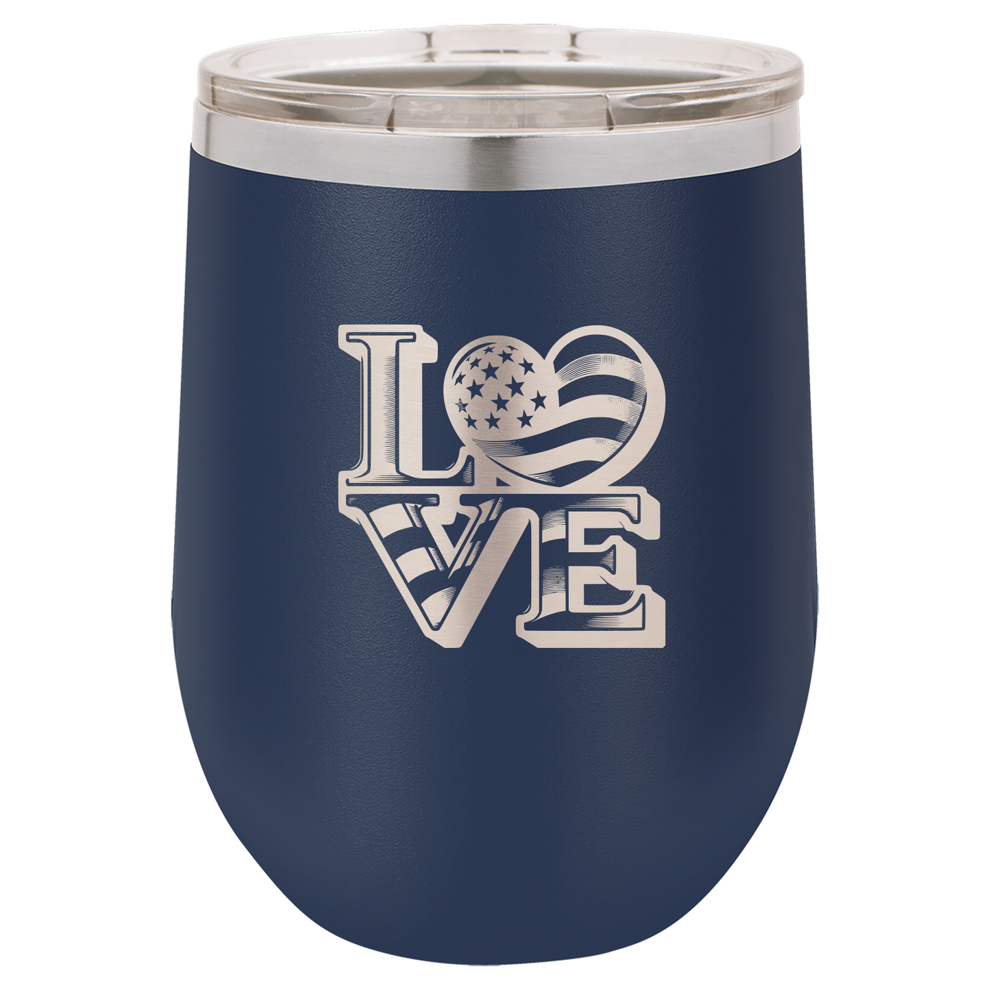 4th of July Stemless 12oz Wine Cups