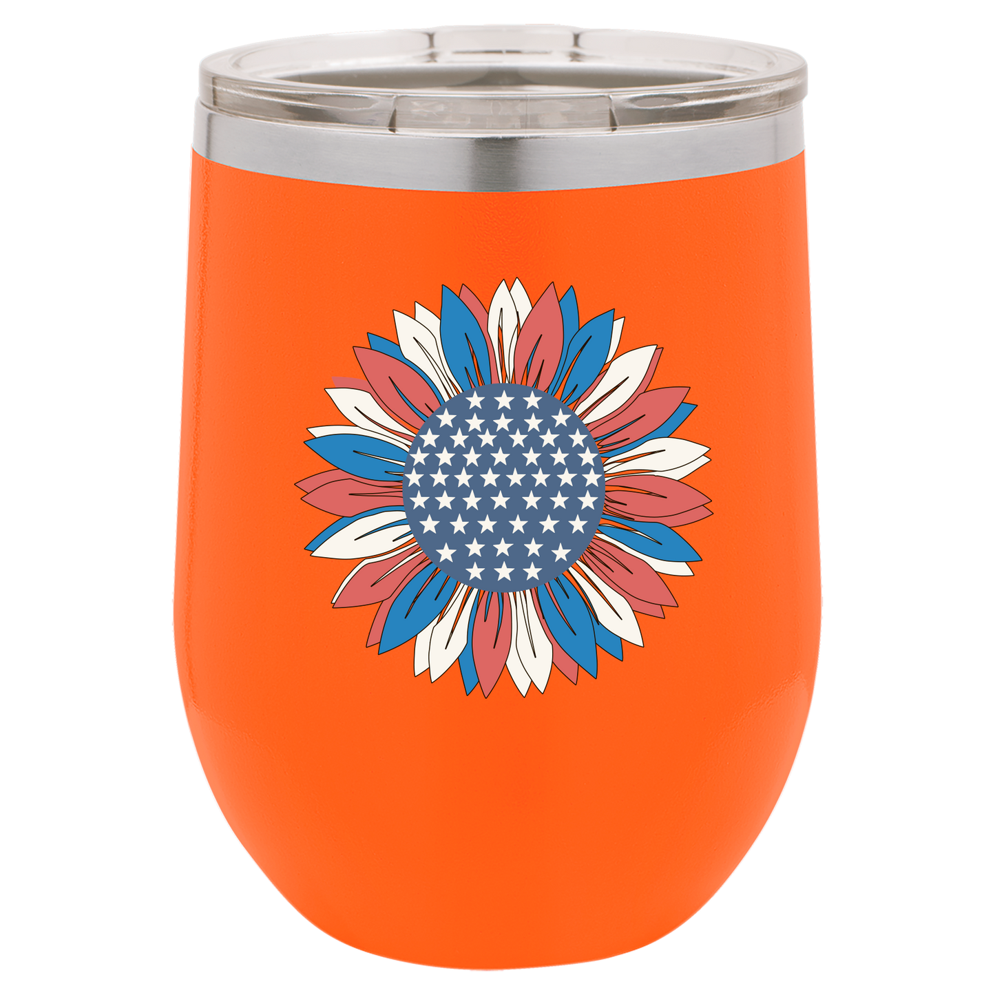 4th of July Cups Stemless Wine 12 Cups