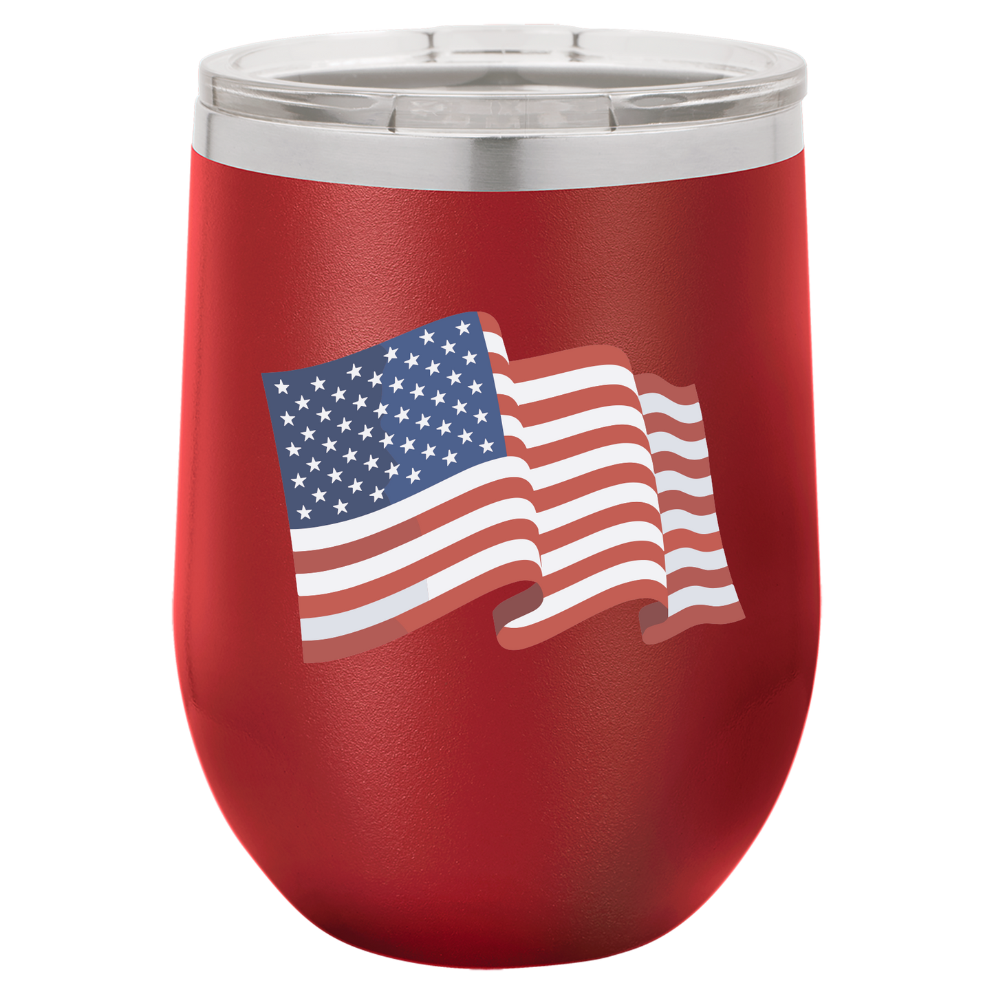 4th of July Cups Stemless Wine 12 Cups