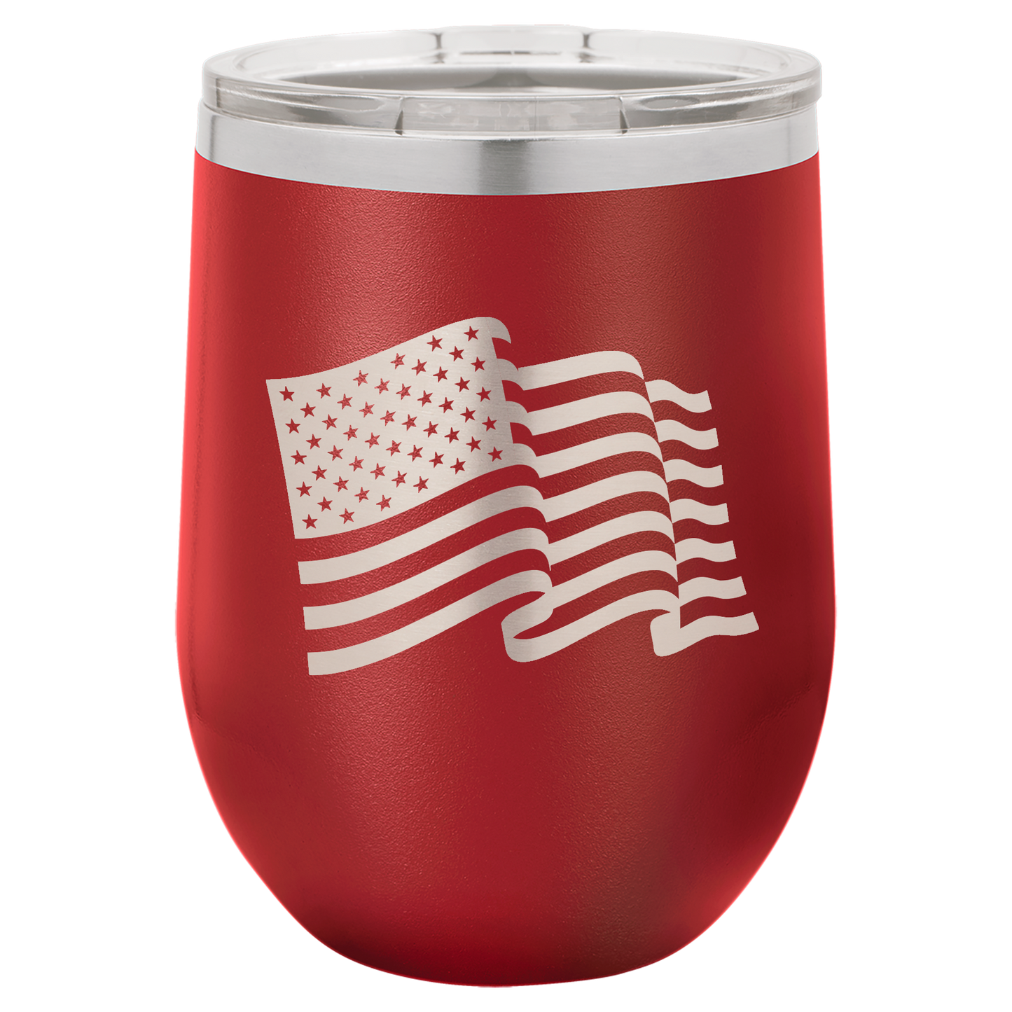 4th of July Stemless 12oz Wine Cups