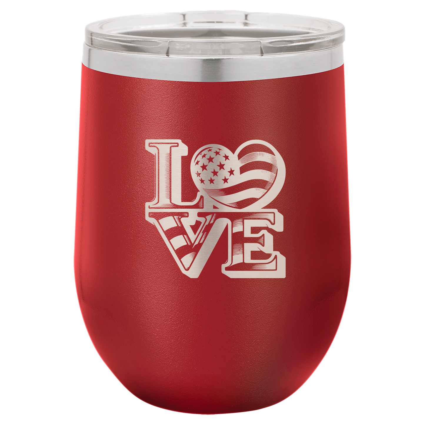 4th of July Stemless 12oz Wine Cups