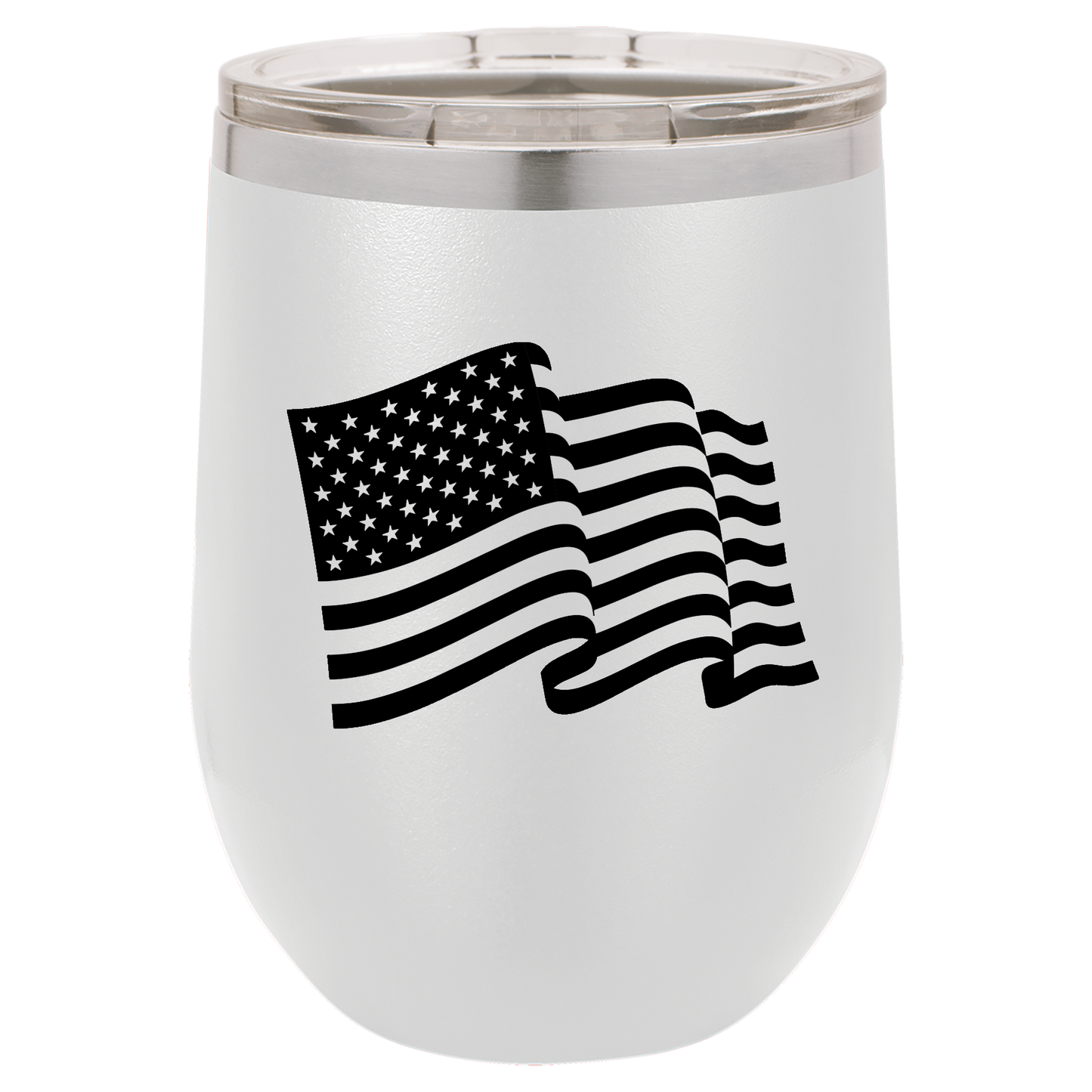 4th of July Stemless 12oz Wine Cups