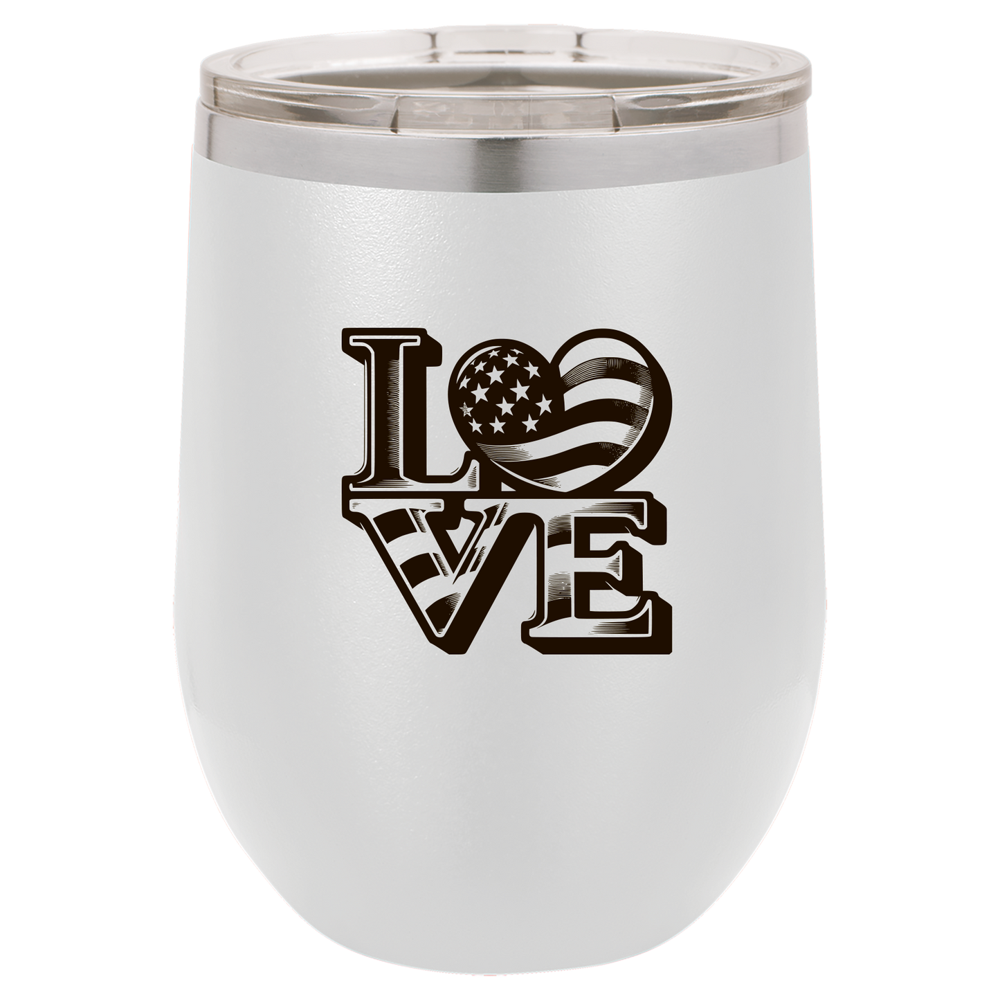 4th of July Cups Stemless Wine 12 Cups