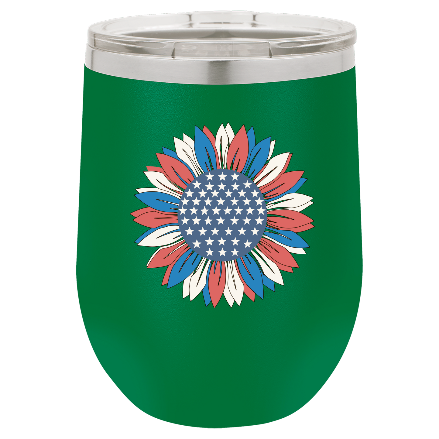 4th of July Cups Stemless Wine 12 Cups
