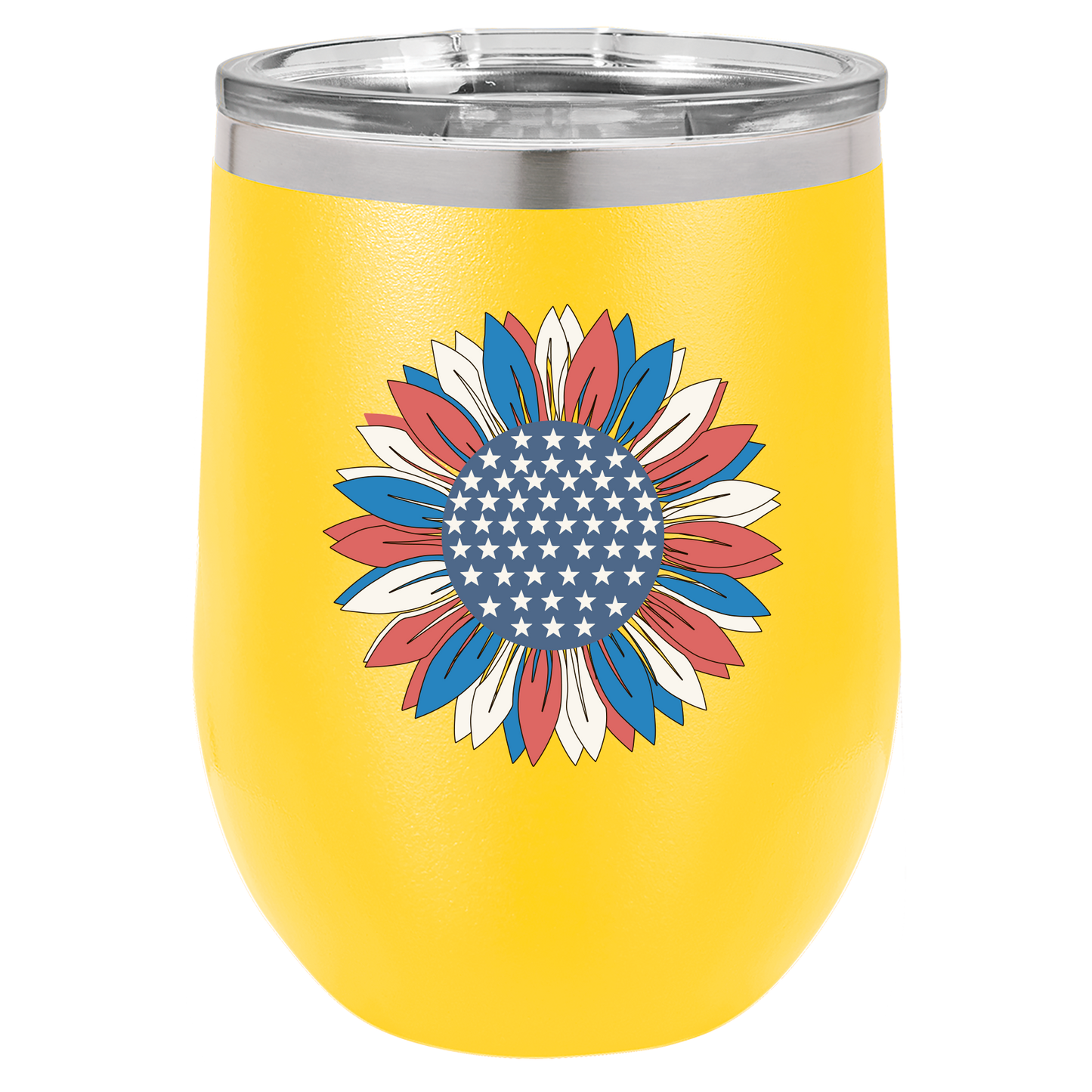 4th of July Cups Stemless Wine 12 Cups