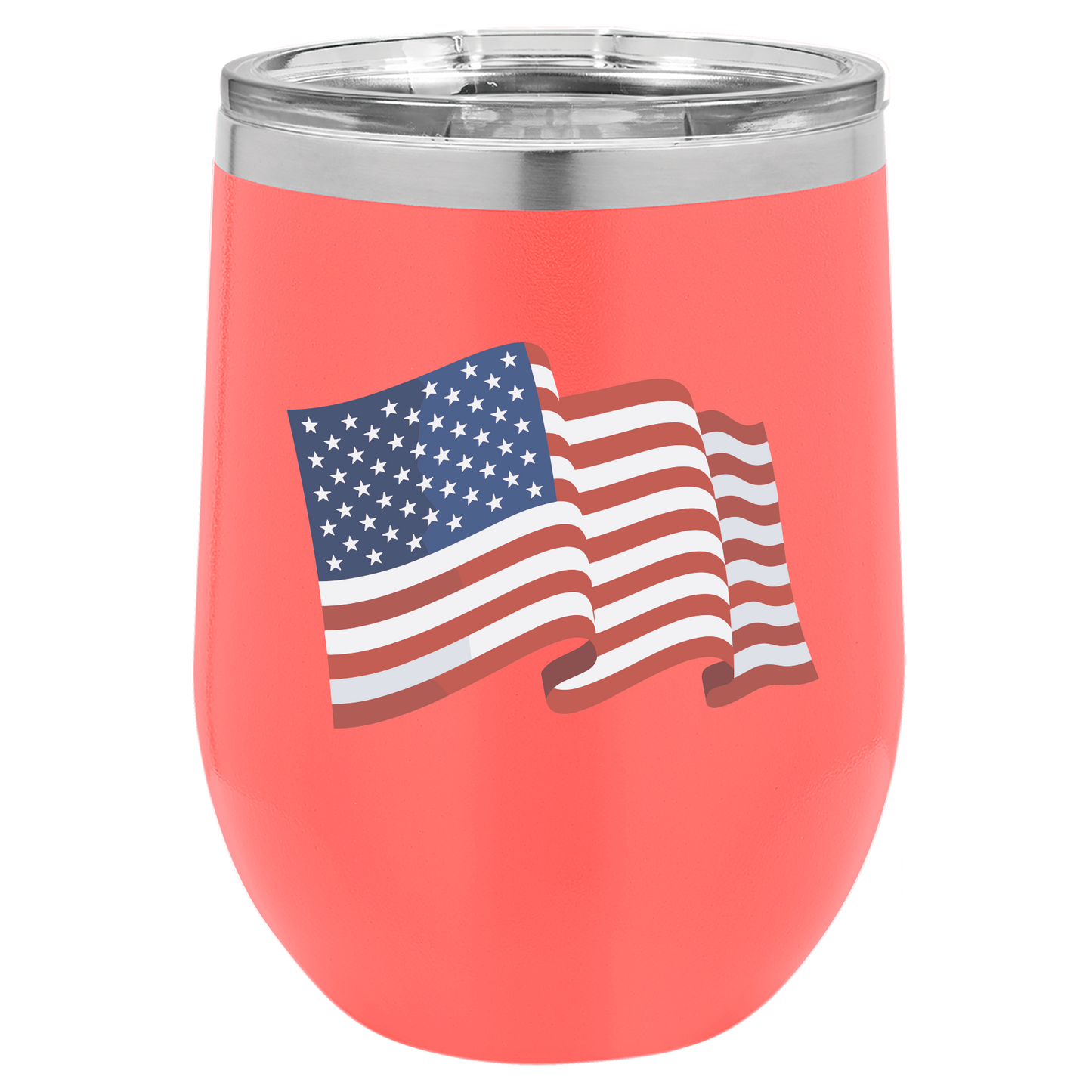 4th of July Cups Stemless Wine 12 Cups
